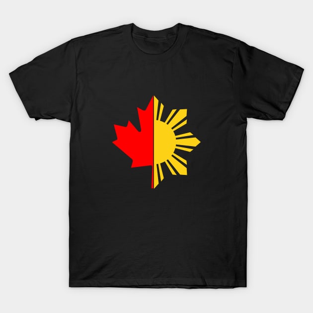 Filipino Sun and Stars Pinoy Canadian decal T-Shirt by Estudio3e